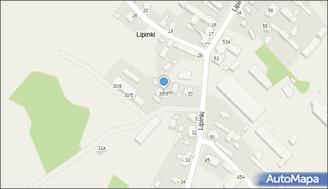 Lipinki, Lipinki, 30/3, mapa Lipinki