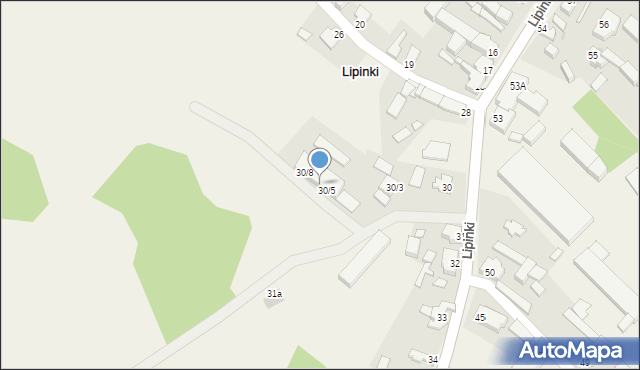 Lipinki, Lipinki, 30/6, mapa Lipinki