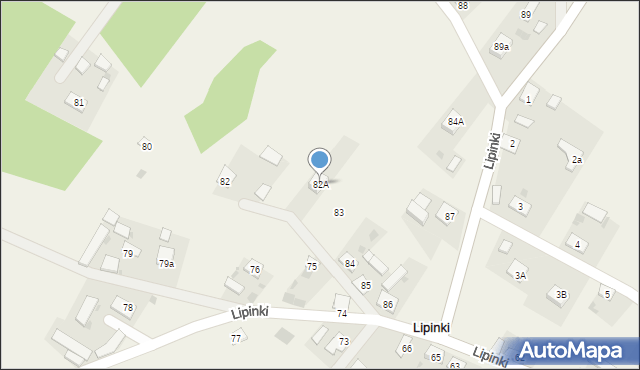 Lipinki, Lipinki, 82A, mapa Lipinki