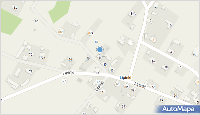 Lipinki, Lipinki, 84, mapa Lipinki