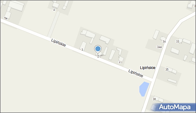 Lipińskie, Lipińskie, 2, mapa Lipińskie