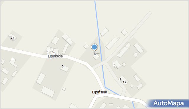Lipińskie, Lipińskie, 6a, mapa Lipińskie