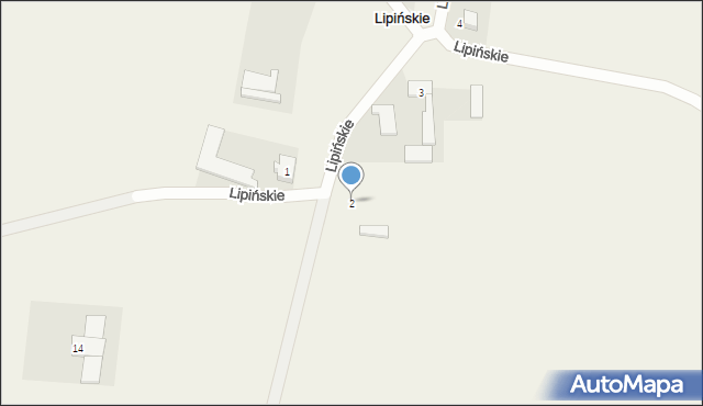 Lipińskie, Lipińskie, 2, mapa Lipińskie