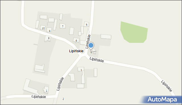 Lipińskie, Lipińskie, 4, mapa Lipińskie