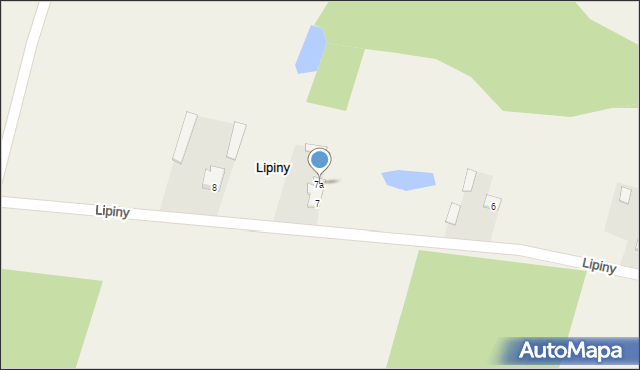 Lipiny, Lipiny, 7a, mapa Lipiny