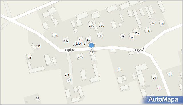 Lipiny, Lipiny, 22, mapa Lipiny