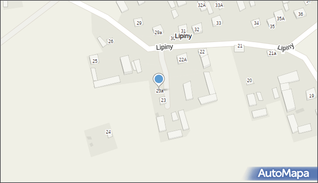 Lipiny, Lipiny, 23a, mapa Lipiny