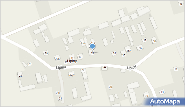 Lipiny, Lipiny, 33, mapa Lipiny
