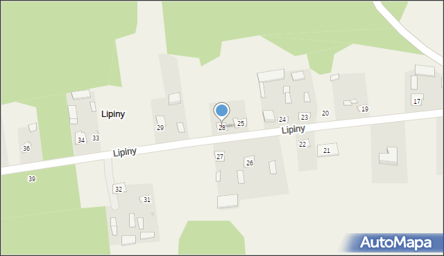 Lipiny, Lipiny, 28, mapa Lipiny