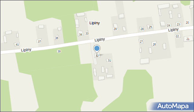 Lipiny, Lipiny, 32, mapa Lipiny