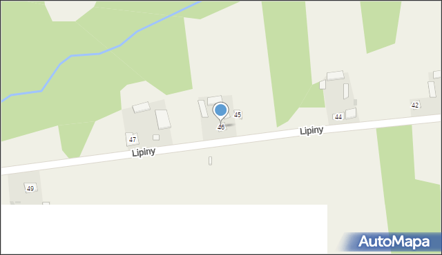 Lipiny, Lipiny, 46, mapa Lipiny