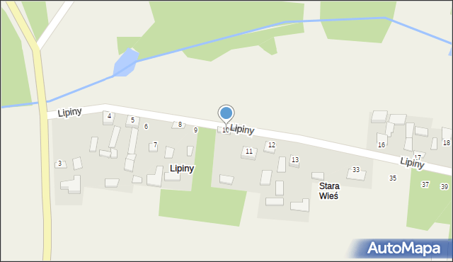 Lipiny, Lipiny, 10, mapa Lipiny