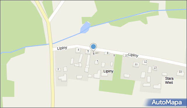Lipiny, Lipiny, 6, mapa Lipiny