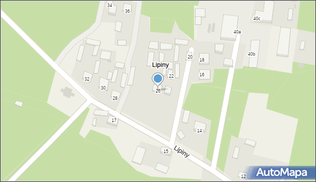 Lipiny, Lipiny, 26, mapa Lipiny
