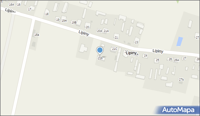 Lipiny, Lipiny, 21b, mapa Lipiny
