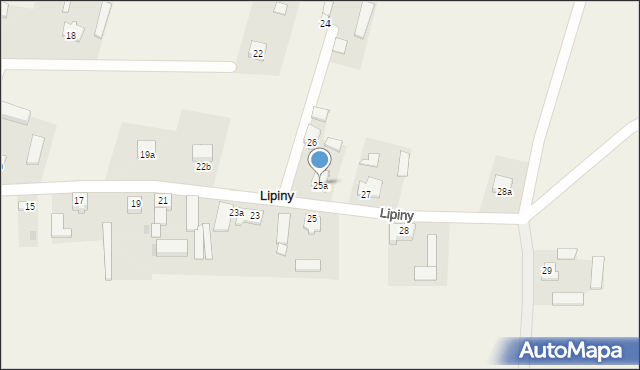 Lipiny, Lipiny, 25a, mapa Lipiny