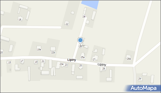 Lipiny, Lipiny, 26, mapa Lipiny