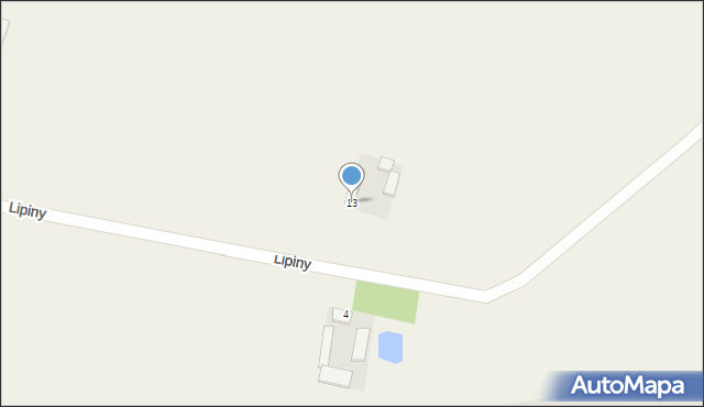 Lipiny, Lipiny, 13, mapa Lipiny