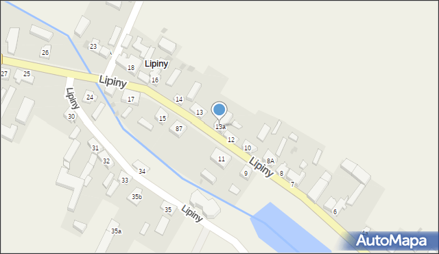 Lipiny, Lipiny, 13a, mapa Lipiny