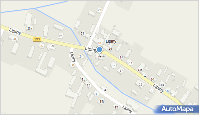 Lipiny, Lipiny, 17, mapa Lipiny