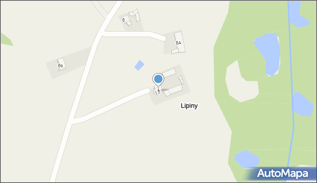Lipiny, Lipiny, 5, mapa Lipiny