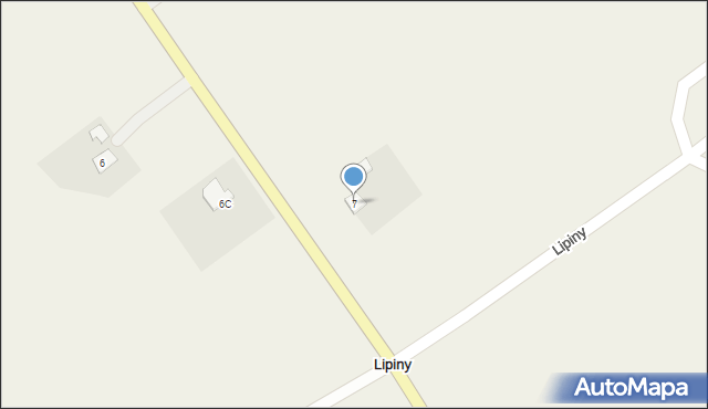 Lipiny, Lipiny, 7, mapa Lipiny