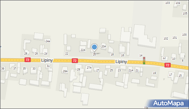 Lipiny, Lipiny, 20, mapa Lipiny