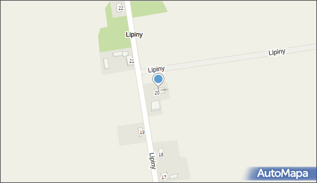 Lipiny, Lipiny, 20a, mapa Lipiny