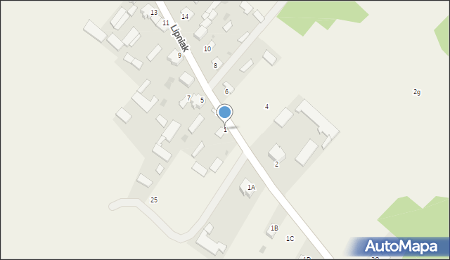 Lipniak, Lipniak, 1, mapa Lipniak