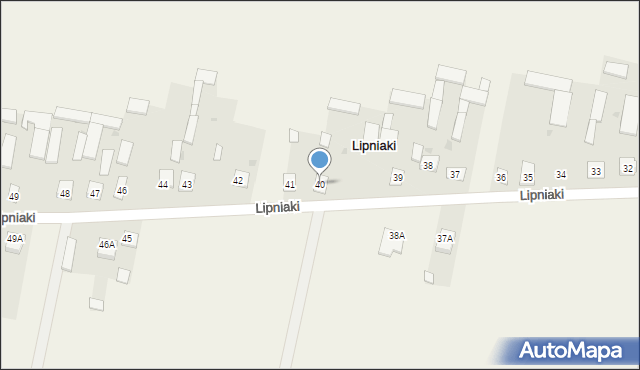 Lipniaki, Lipniaki, 40, mapa Lipniaki