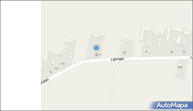 Lipniaki, Lipniaki, 59, mapa Lipniaki