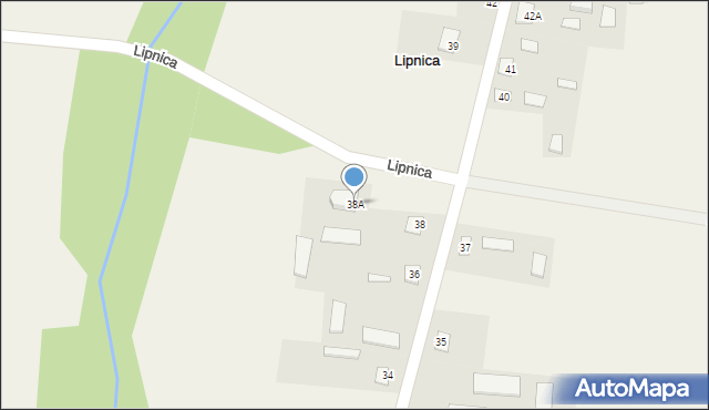 Lipnica, Lipnica, 38A, mapa Lipnica