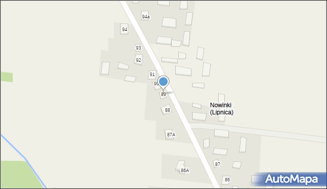 Lipnica, Lipnica, 89, mapa Lipnica