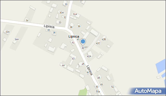 Lipnica, Lipnica, 42, mapa Lipnica