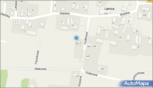 Lipnica, Lipnica, 13, mapa Lipnica