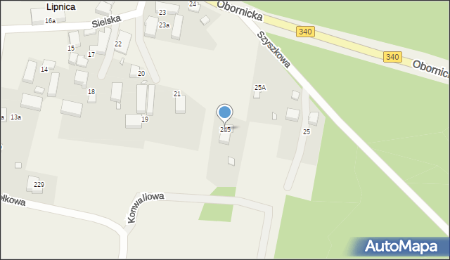 Lipnica, Lipnica, 245, mapa Lipnica