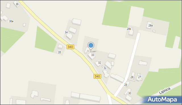 Lipnica, Lipnica, 33-1, mapa Lipnica