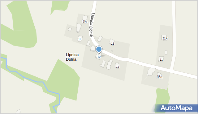 Lipnica Dolna, Lipnica Dolna, 12, mapa Lipnica Dolna