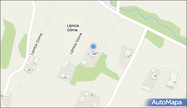 Lipnica Górna, Lipnica Górna, 194, mapa Lipnica Górna