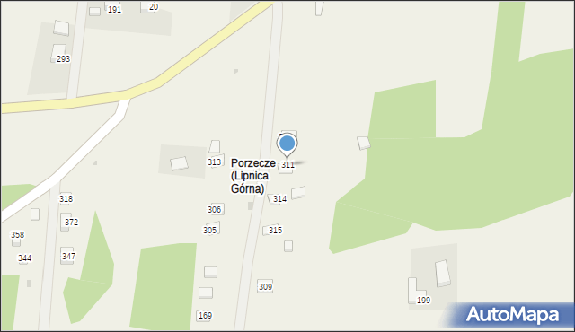 Lipnica Górna, Lipnica Górna, 311, mapa Lipnica Górna