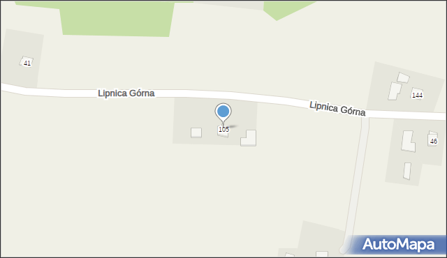 Lipnica Górna, Lipnica Górna, 105, mapa Lipnica Górna