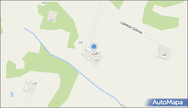 Lipnica Górna, Lipnica Górna, 111a, mapa Lipnica Górna