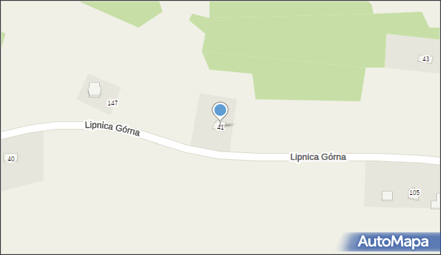 Lipnica Górna, Lipnica Górna, 41, mapa Lipnica Górna