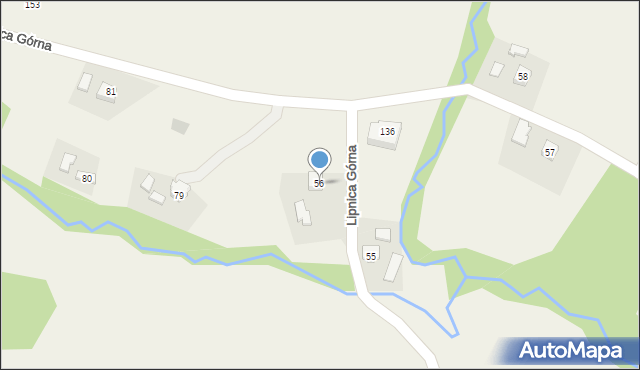 Lipnica Górna, Lipnica Górna, 56, mapa Lipnica Górna