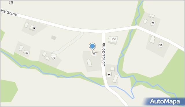 Lipnica Górna, Lipnica Górna, 56a, mapa Lipnica Górna