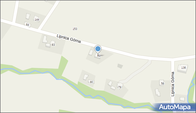 Lipnica Górna, Lipnica Górna, 81a, mapa Lipnica Górna