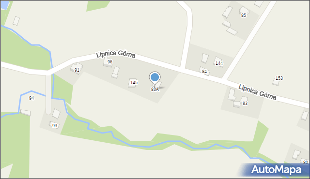 Lipnica Górna, Lipnica Górna, 83A, mapa Lipnica Górna