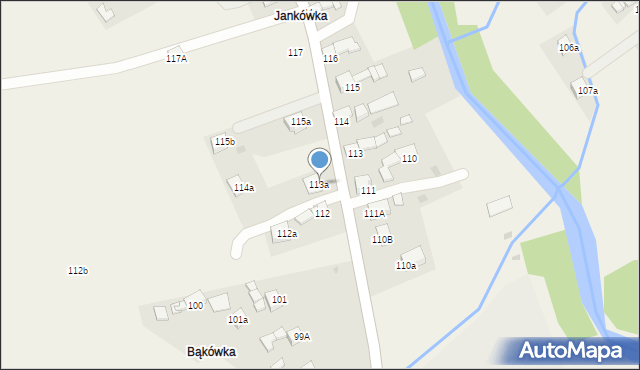 Lipnica Mała, Lipnica Mała, 113a, mapa Lipnica Mała