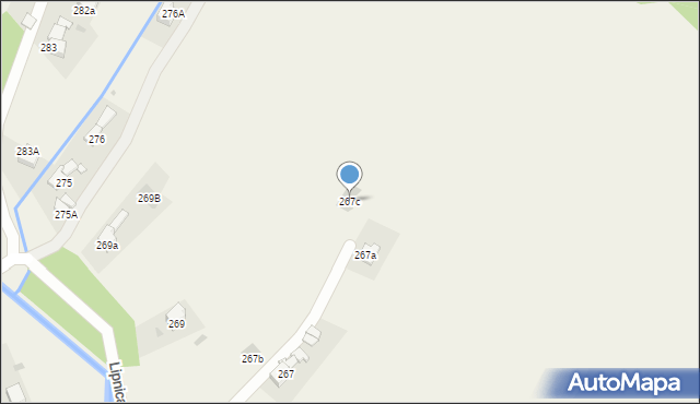 Lipnica Mała, Lipnica Mała, 267c, mapa Lipnica Mała