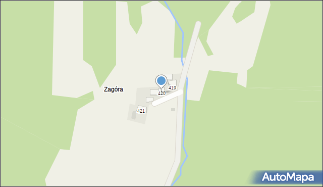 Lipnica Mała, Lipnica Mała, 420, mapa Lipnica Mała